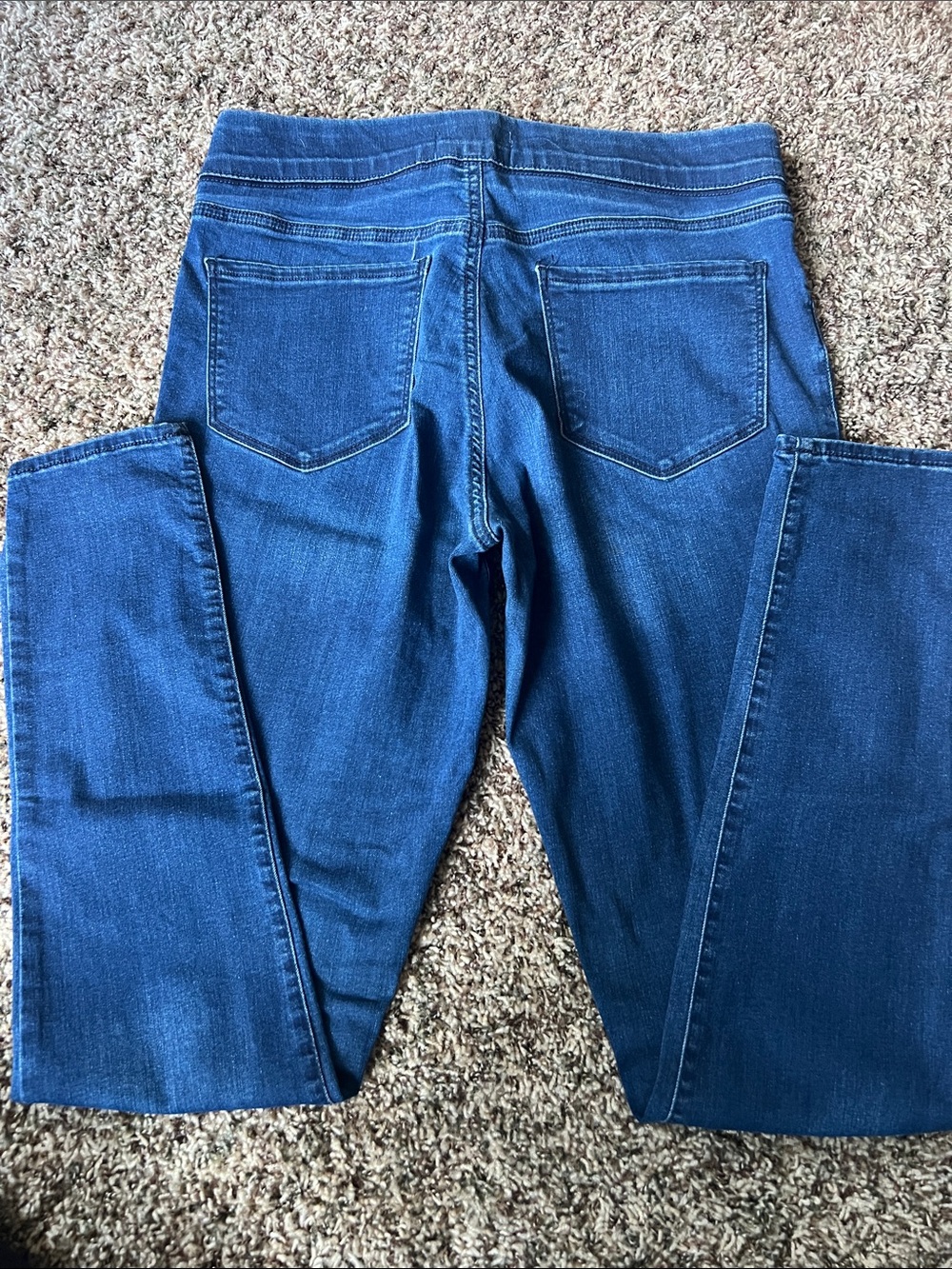 Old navy skinny elastic waist Women's Blue Stretch Jeans 12 tall